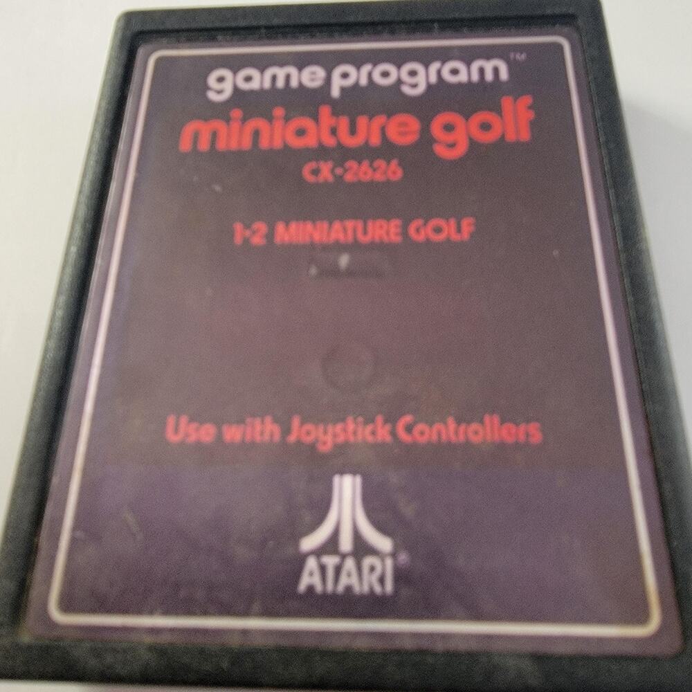 Miniature Golf Atari 2600 Game Cartridge Only CX-2626 Atari Go Sports Game